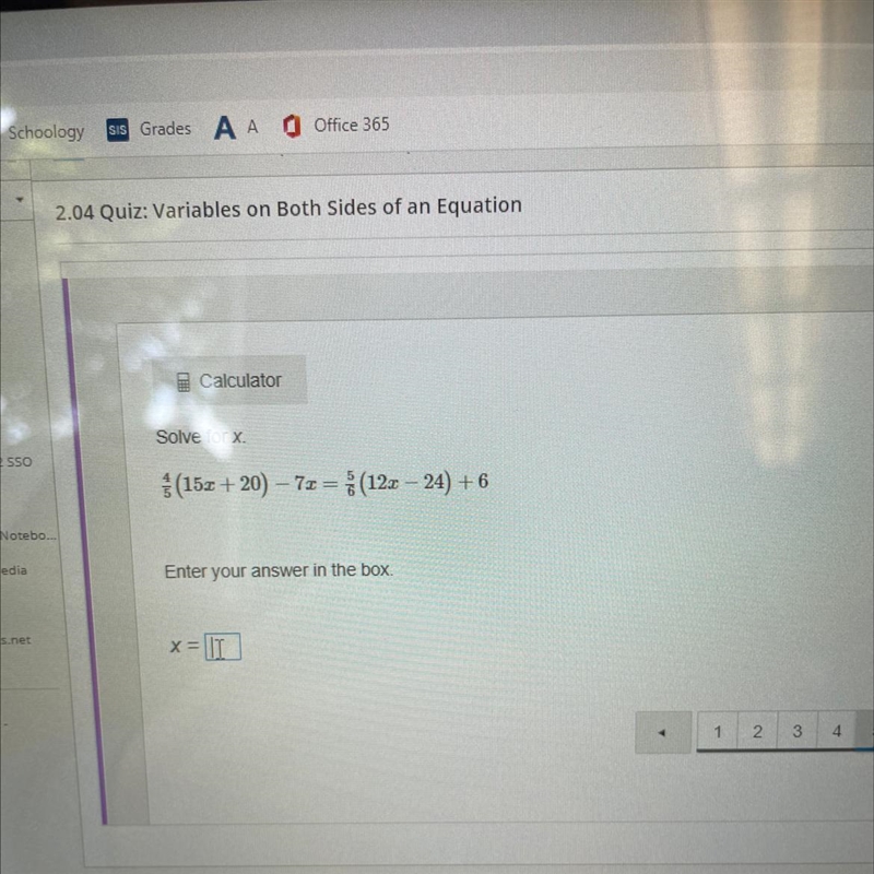 Algebra is very hard espc without teacher help - solve for x-example-1