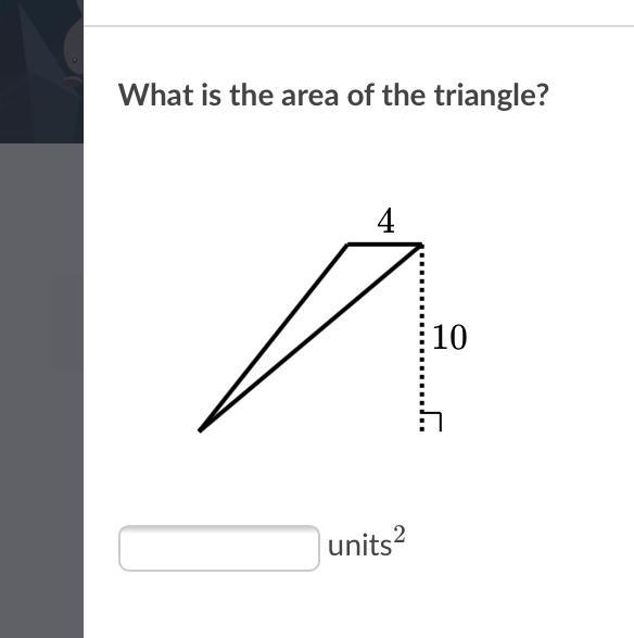 What is the area of this triangle?-example-1