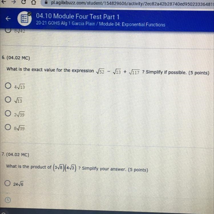 I need help with number 6 please-example-1