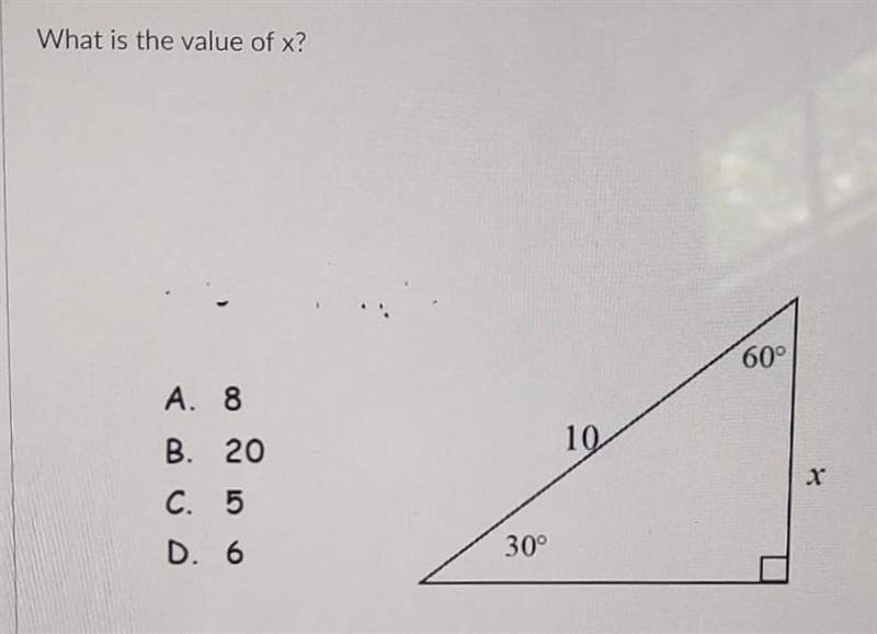 What is the value of X? (geometry, right triangles)-example-1