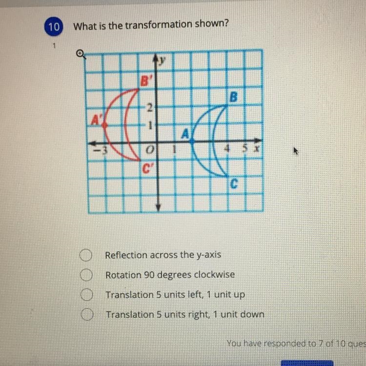 What is the transformation shown?-example-1