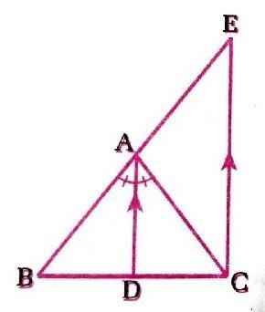 \underline{ \underline{ \text{Question}}} : In the adjoining figure , AD is the bisector-example-1