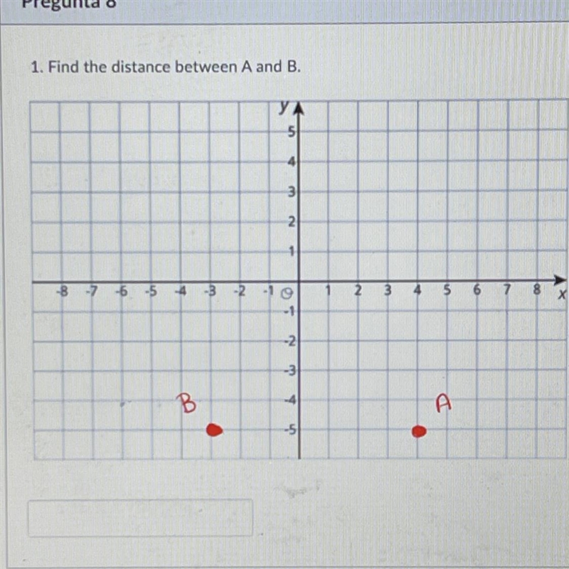 Find the distance between a and b-example-1