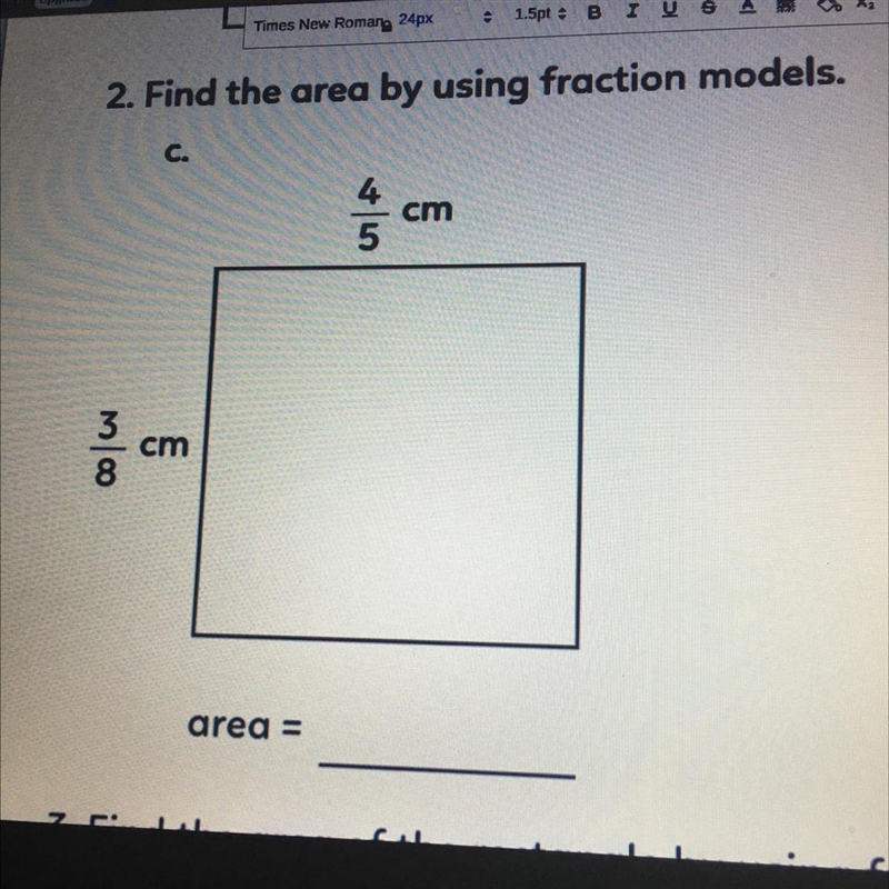 I need the area for this-example-1