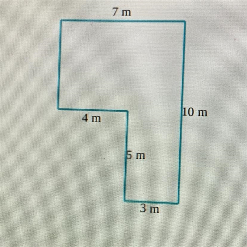 Find the area of the figure. (Sides meet at right angles.)-example-1