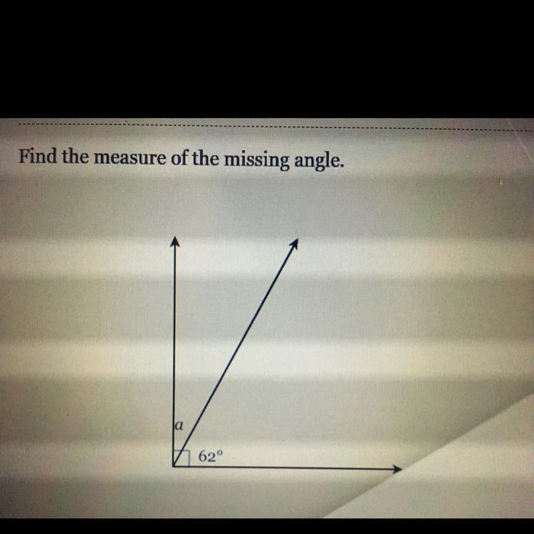 Find the measure of the missing angle Please help me, I’ll give you points-example-1