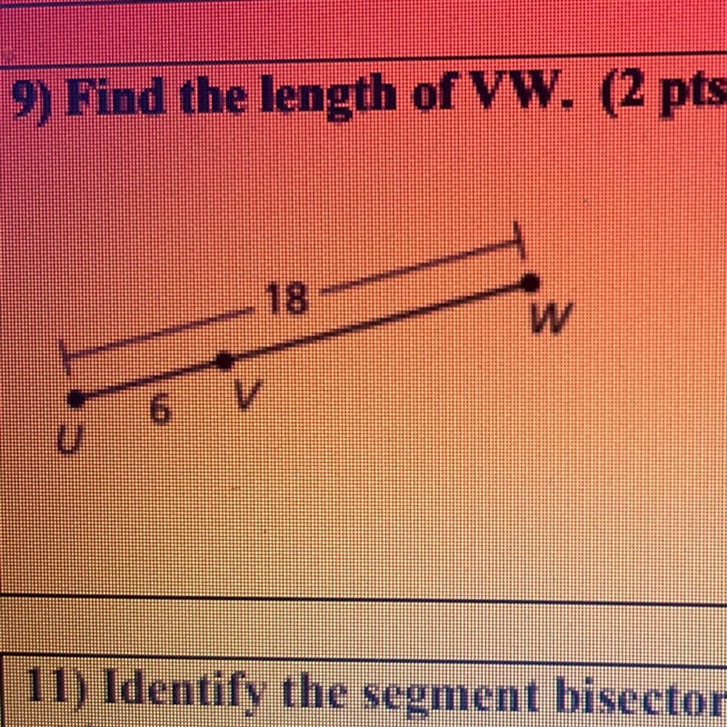 Find the length of VW. Helpppppp-example-1