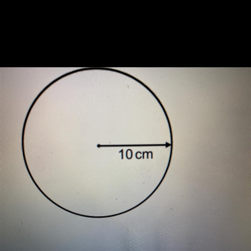 Work out the area of this circle. Take pie to be 3.142 and write down all the digits-example-1