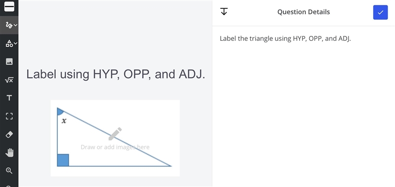 LABEL THE TRIANGLE!! PLEASE HELP!!-example-1