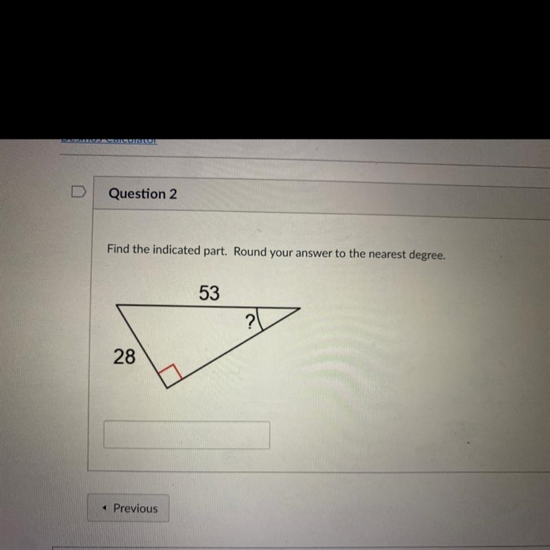 Find the indicated part. Round your answer to the nearest degree. ‼️ASAP‼️-example-1