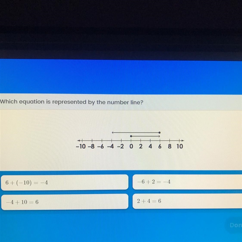 Which equation is represented by the number line?-example-1