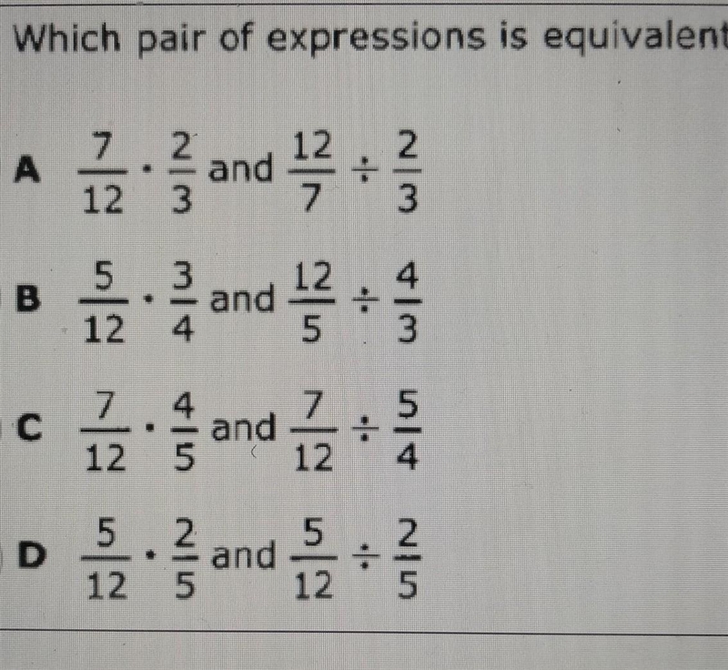 Which pair of expressions is equivalent?​-example-1