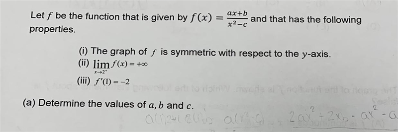 How to determine values of a,b and c-example-1