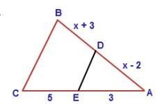 Given DE || BC, find the length of BD.-example-1