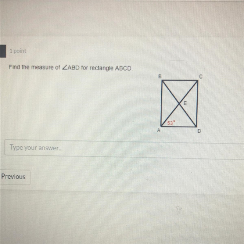 Find the measure of ABD for rectangle ABCD-example-1