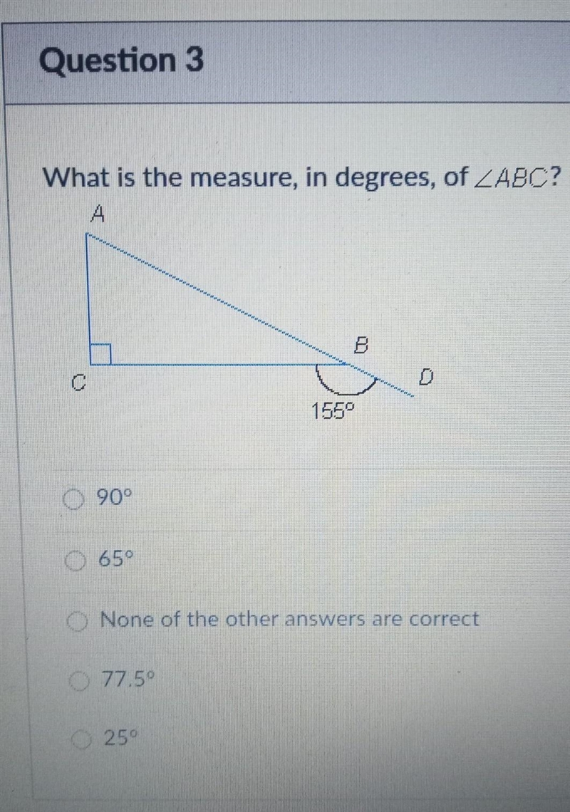 What is the measure, in degrees, of ABC? ​-example-1