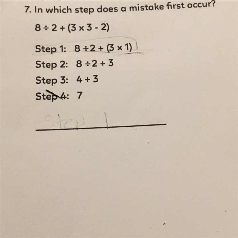 8 divided 2 + (3 x 3 - 2)-example-1