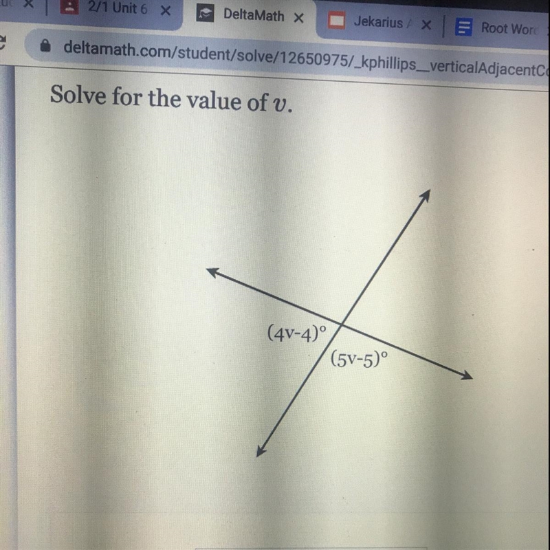 Solve for the value of v.-example-1