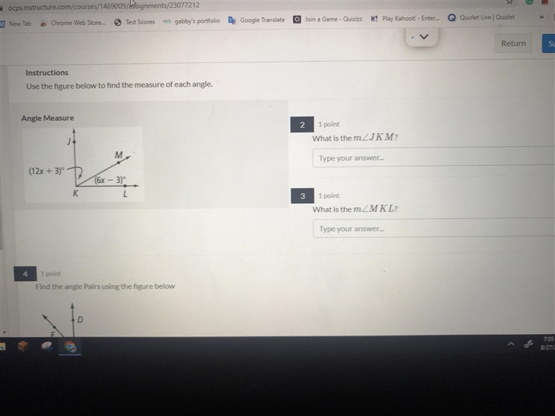 Angle measure: What is the m-example-1