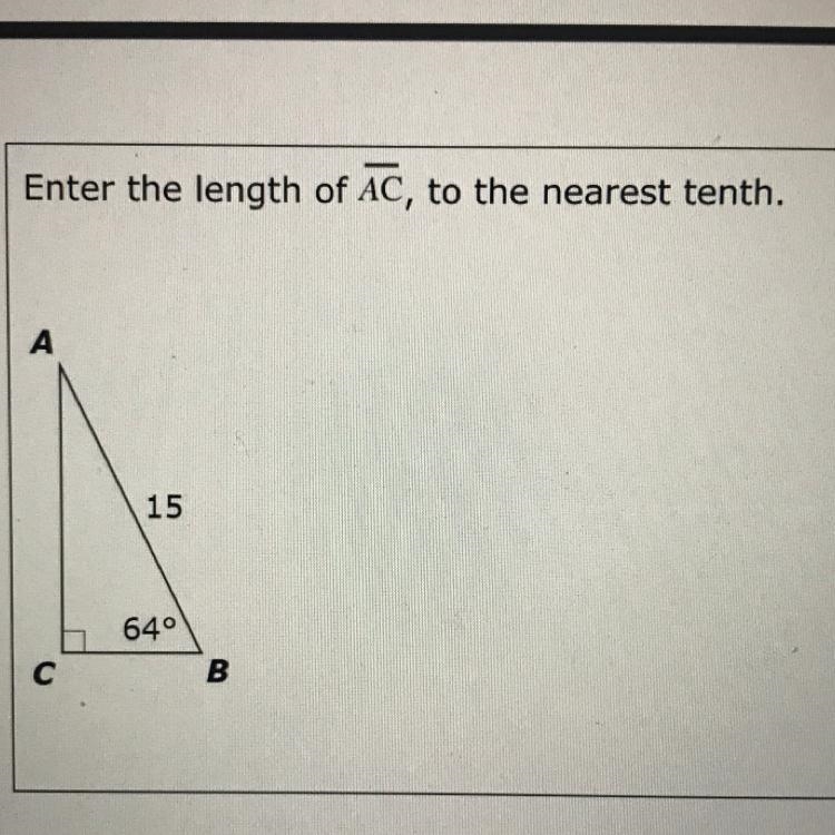 I need the length of AC to the nearest 10th. If you can explain how you got it, that-example-1