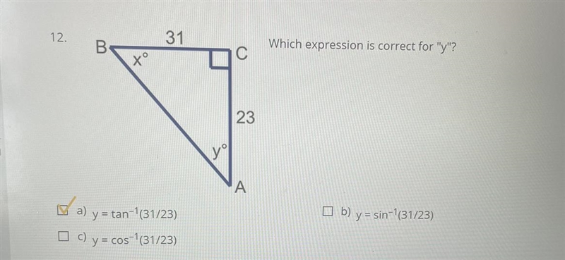 12) help pls I have the answer I just need to show the work Which expression is correct-example-1