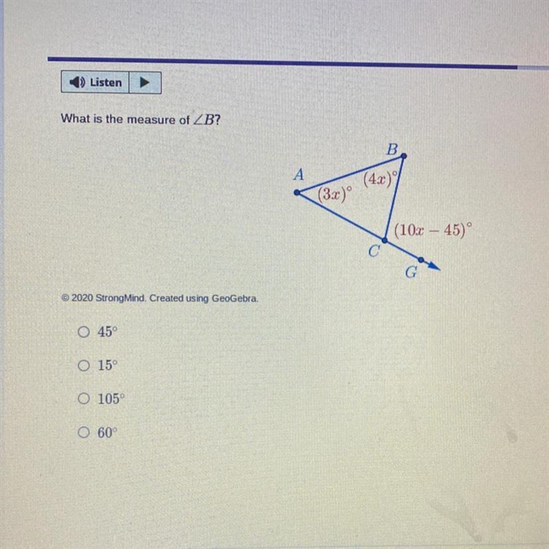 What is the measure of ZB?-example-1