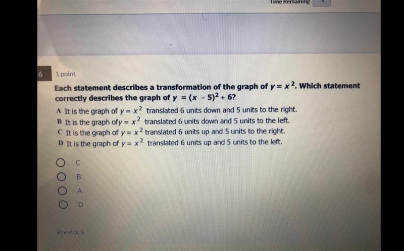 IF YOU GOOD AT MATH PLZ HELP!!!! Algebra II Answer :????-example-1