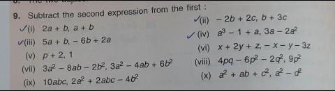 Subtract the second expression from the first. ​-example-1