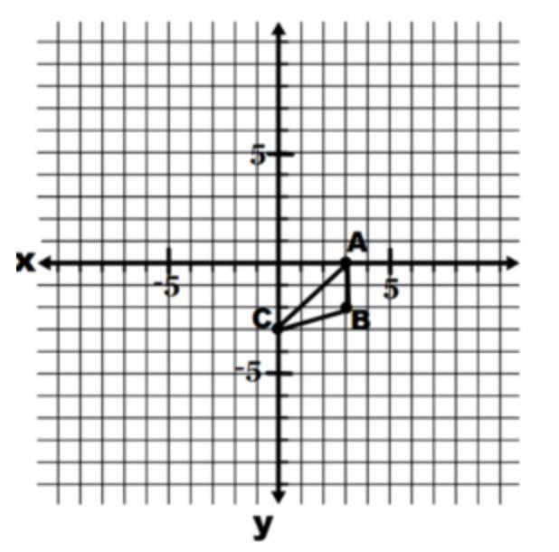 What are the vertices of triangle A'B'C' produced by (x, y) -> (x+5, y-2)?-example-1