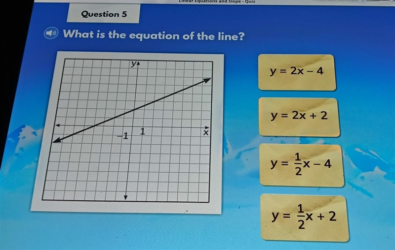 3) What is the equation of the line​-example-1