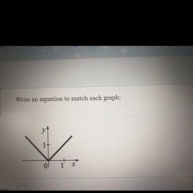 Write an equation to match each graph-example-1