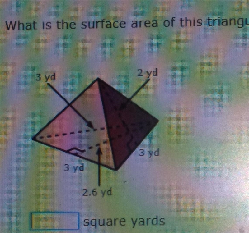 What is the surface area of this triangular pyramid? ​-example-1