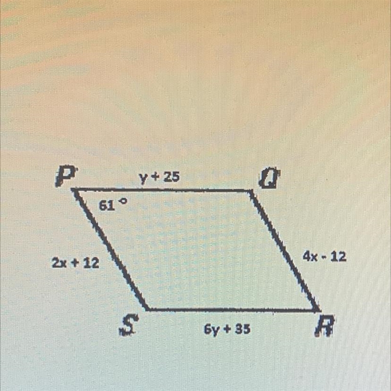 Solve for x: Solve for y:-example-1