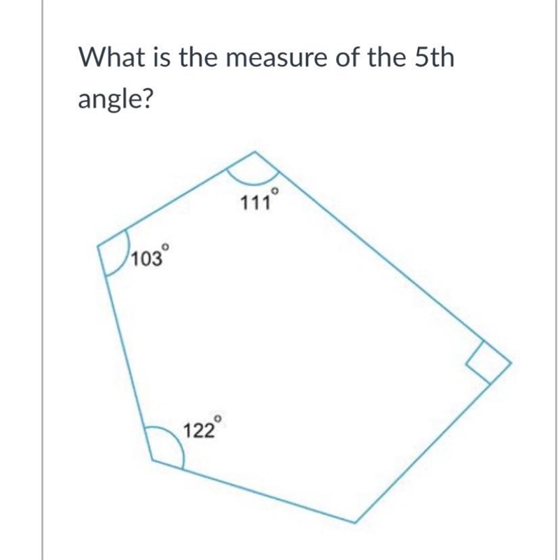 What is the measure of the 5th angle?-example-1