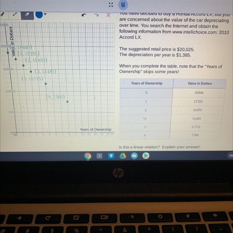 Please help!! Is this equation linear? Why or why not?-example-1