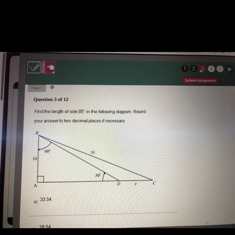 Anyone know the answer??? Not sure how to solve with only 1/3 for pythag (I am used-example-1