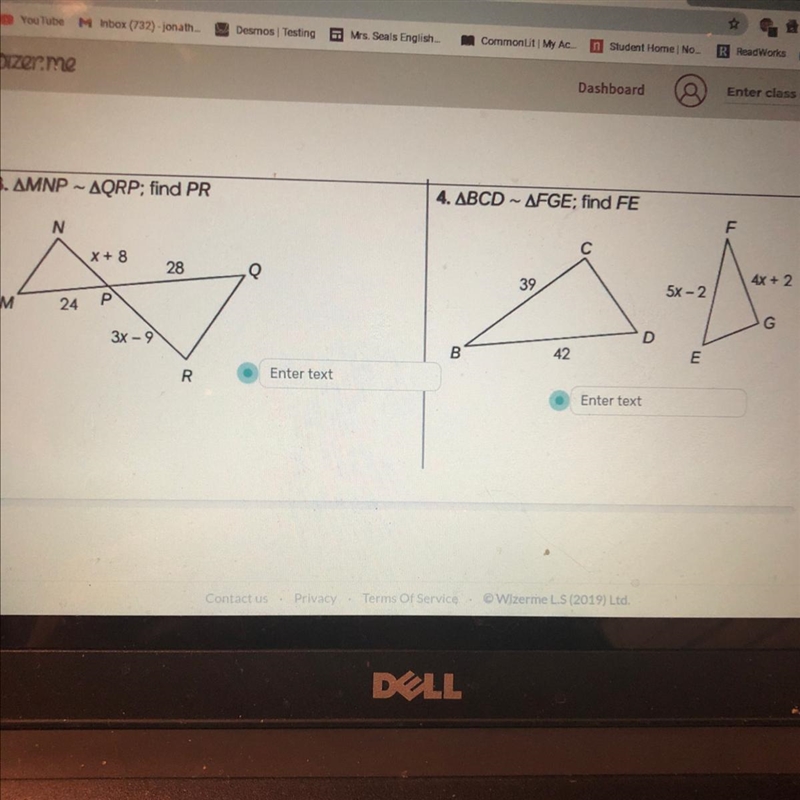 Pls help find x in both-example-1