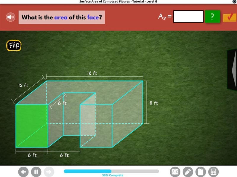 What is the area of this face?-example-2