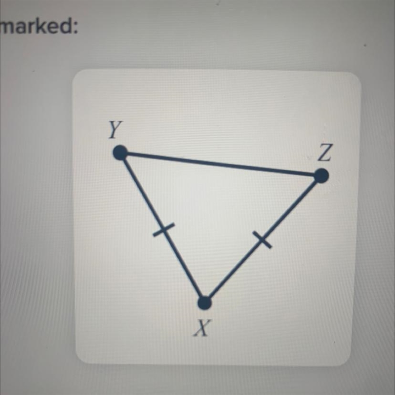 What segment is equal in length to the segment XZ? PLEASE HELP-example-1