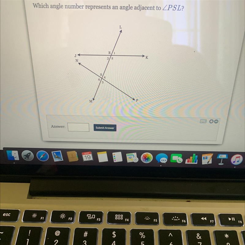 What angle is adjacent to-example-1