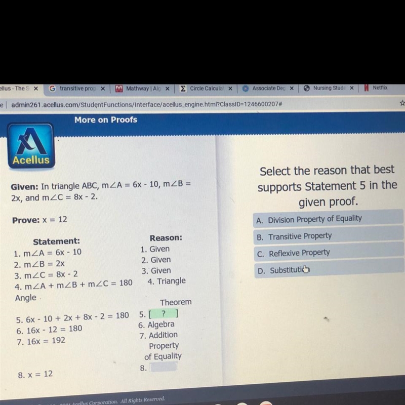 Please help with math properties I need 5 and 8 :)-example-1