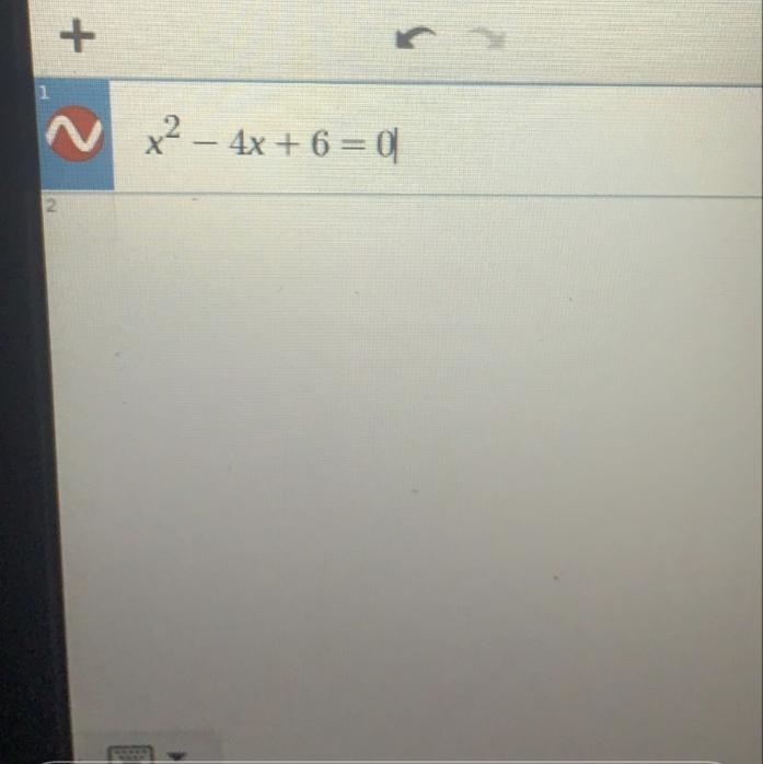 X2-4x+6=0 Someone help with solve this-example-1