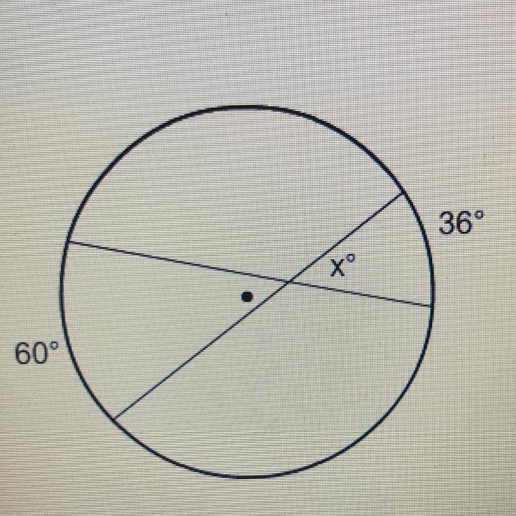 11. What is the value of x? A 48 B 30 C 60 D 36-example-1