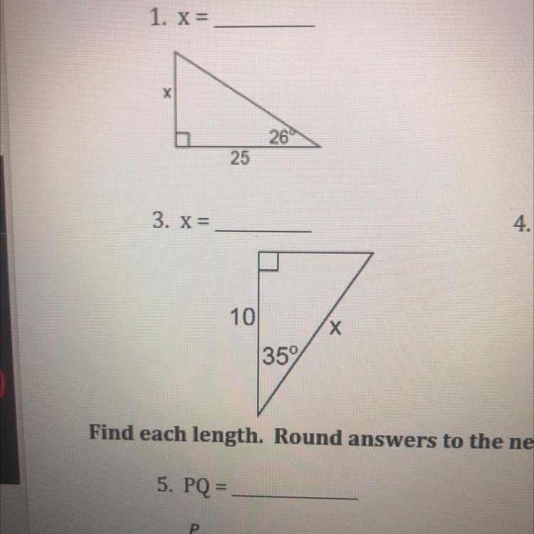 Find the value of variable in the figures below. round answers to the nearest hundredth-example-1