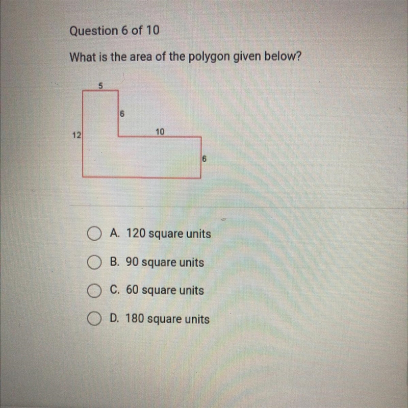 What is the area of the polygon given below-example-1