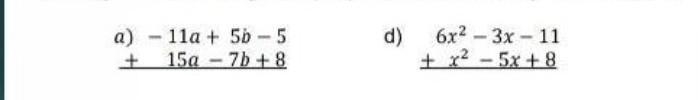 Add the given polynomial and show your solution.​-example-1