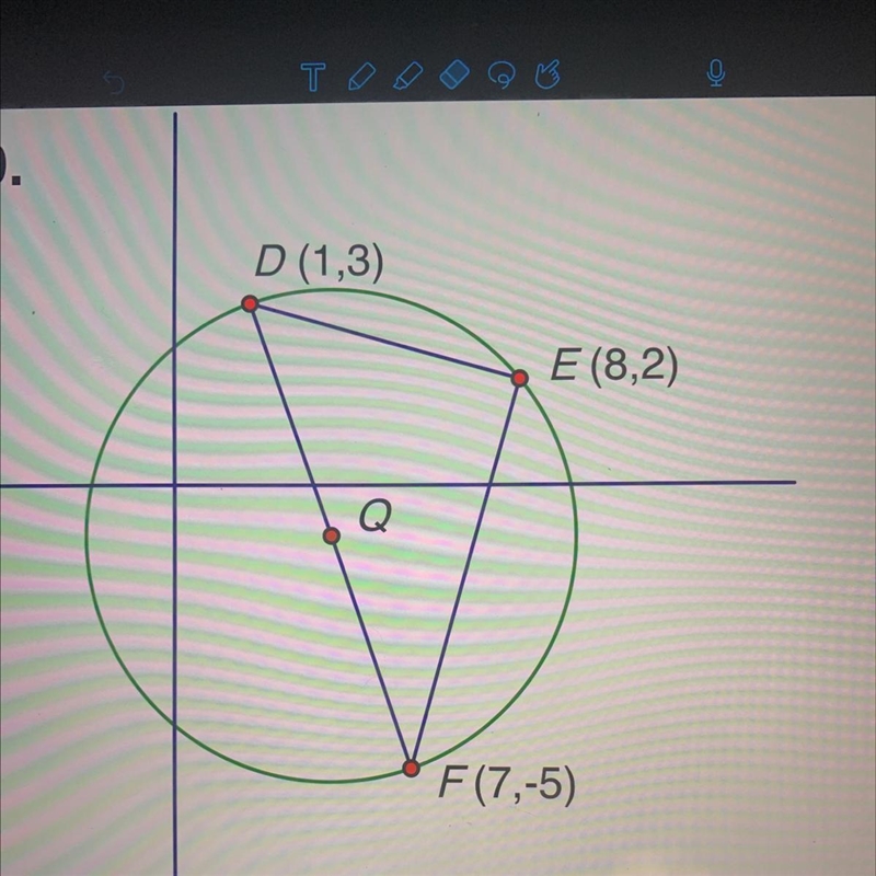 Explain how to find coordinates for Q-example-1