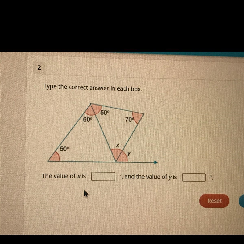 Help me please༼ つ ◕_◕ ༽つ The value of x is ___, and the value of y is ___.-example-1