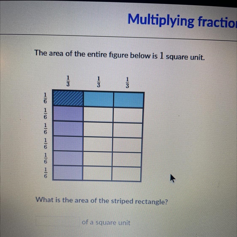 What is the area of the striped rectangle-example-1