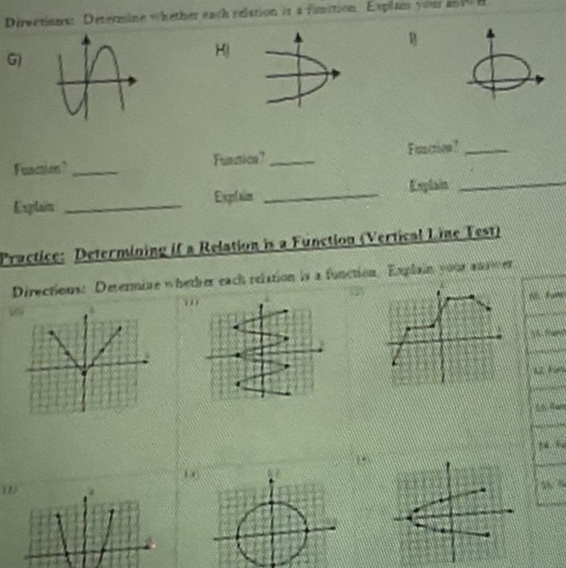 SUPER EASY just. determine if function or not-example-1